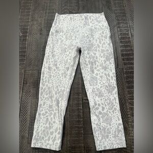 Lululemon Athletica Gray and White Patterned Leggings